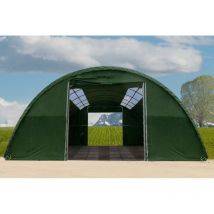 Tunnel de stockage 9,15m x 20m hauteur de passage 3,50m - Chassis 2m - Fenêtres de toit