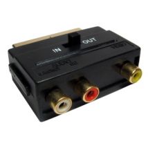 SCART Adapter to 3x RCA-Female with input/output switch