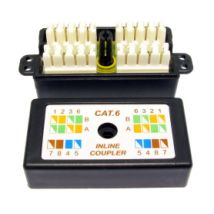 CAT6 Punchdown Krone Coupler Black