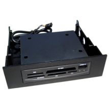 USB2multi 3.5/5.25 Internal Bay 52 In 1 Card Reader Black