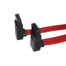 45cm SATA Data Cable M-M Right Angle Red Data Cable