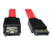 2m SATA to eSATA Cable Red SATA II