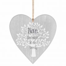 Tree of Life Nan Hanging Heart Sign