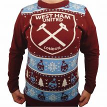 West Ham United FC Christmas Jumper Large