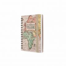 To Travel is to Live, Map Week-To-View A6 Diary 2024