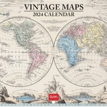 Vintage Maps Mini Calendar 2024