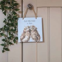 Wrendale Designs, Owl You Need is Love Hanging Plaque