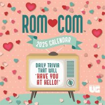 Rom Com Trivia Desk Calendar 2025