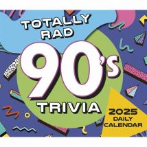 Totally Rad 90s Trivia Desk Calendar 2025