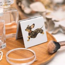 Wrendale Designs, That Friday Feeling Dachshund Compact Mirror