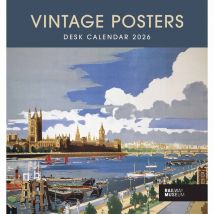 National Railway Museum, Vintage Posters Easel Desk Calendar 2026