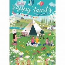 Happy Family A3 Family Organiser 2026