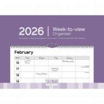 Essential A4 Week-to-View Family Organiser 2026