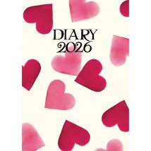 Emma Bridgewater, Pink Hearts A6 Diary 2026