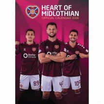 Hearts FC A3 Calendar 2026