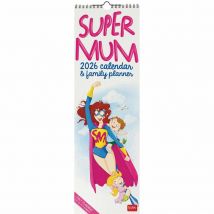 Super Mum Deluxe Slim Family Planner 2026