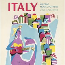 Italy, Vintage Travel Posters Calendar 2026