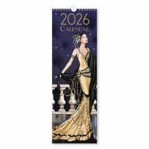 Claire Coxon Art Deco Slim Calendar 2026