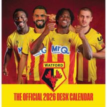 Watford FC Easel Desk Calendar 2026