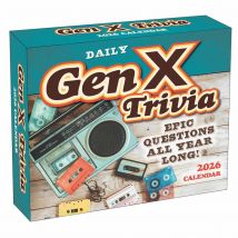 Gen X Trivia Desk Calendar 2026
