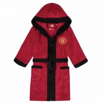 Manchester United FC Kids Red Hooded Dressing Gown 9 - 10 Years