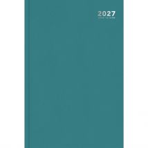 Green Hardback Week To View A4 Diary 2027