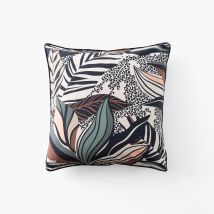 Taie d'oreiller carrée coton bio Ysée - Couleur marron - 64 x 64 cm
