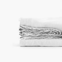 Drap de lit lin lavé Songe blanc - Couleur blanc - 240 x 300 cm