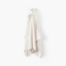 Drap de bain à capuche coton Xmasful ivoire - Couleur beige - 70 x 120 cm