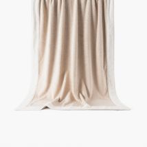 Drap de plage coton Greg lin - Couleur beige - 100 x 180 cm
