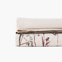 Drap de lit satin de coton Aura - Couleur beige - 240 x 300 cm