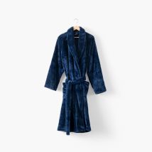 Robe de chambre polaire homme Gabriel marine - Couleur bleu - Taille M
