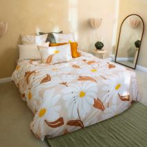 Housse de couette réversible coton bio À la folie - Couleur beige - 260 x 240 cm