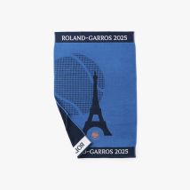 Serviette de toilette coton bio joueur•se Roland-Garros 2025 bleu - Couleur bleu - 50 x 90 cm