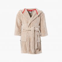 Robe de chambre enfant polaire à capuche Bearful - Couleur beige - Taille 10 ans