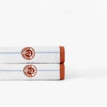 Serviette de toilette coton Roland Garros 2025 Smash - Couleur blanc - 50 x 90 cm