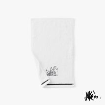 Serviette invité coton Jakè x Carré Blanc - Couleur blanc - 30 x 50 cm