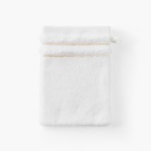 Gant de toilette coton Mon Ange blanc - Couleur blanc - 15 x 21 cm