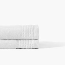 Serviette de toilette bouclette de coton biologique Source blanc - Couleur blanc - 50 x 90 cm