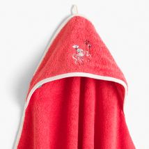 Cape de bain coton Atlantis corail - Couleur orange - 80 x 80 cm