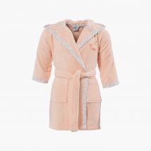 Peignoir bébé coton biologique à capuche Devine blush - Couleur rose - Taille 12 mois