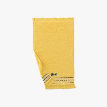 Serviette invité coton Jardin M jaune solaire - Couleur jaune - 30 x 50 cm