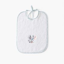 Bavoir coton bio Jardine blanc - Couleur blanc - 30 x 40 cm