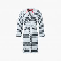 Peignoir homme coton et polyester à capuche Hauban - Couleur blanc - Taille M