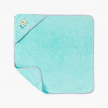 Cape de bain coton Calliopé lagon - Couleur bleu - 80 x 80 cm