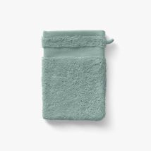 Gant de toilette coton Lola II argile - Couleur vert - 15 x 21 cm