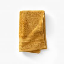 Serviette invité coton Lola II miel - Couleur jaune - 40 x 60 cm