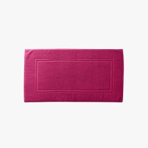 Tapis de bain coton Lola II framboise - Couleur rouge - 60 x 110 cm