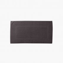 Tapis de bain coton Lola II anthracite - Couleur gris - 60 x 110 cm