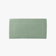 Tapis de bain coton Lola II sauge - Couleur vert - 60 x 110 cm
